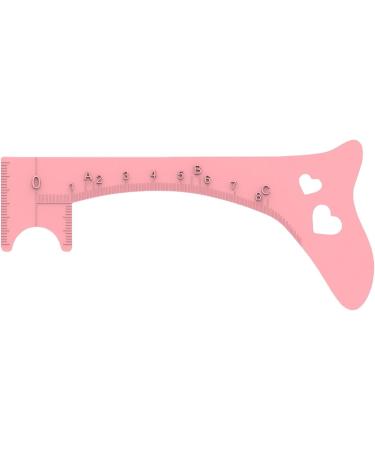 Eyebrow Drawing Guide - Silicone Eyebrow Makeup Mapping Template | Brow Positioning Ruler Professional Quick Eye Makeup Tool Shaping Grooming Stencil Pink - Buy Online on GoSupps.com