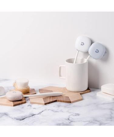 HuBDIC Toothbrush Sanitizer + Holder | UV-C/UV-A Dual LED Sterilizer for Home, Office, and Travel | USB Rechargeable | Automatic & Portable | White - Buy Online on GoSupps.com