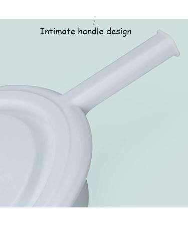 Bedpan with Lid & Handle Firm Thick Stable PP Bedpan Portable Bed Pans for Bedridden Patient for Men and Women - Buy Online on GoSupps.com