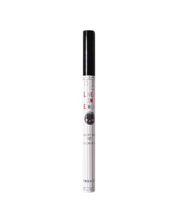 Cute Cartoon Eyeliner Liquid Pen 8 Colors Matte Long lasting Waterproof Sweat Proof Liquid Colorful Eye Liner 1ml (Black)