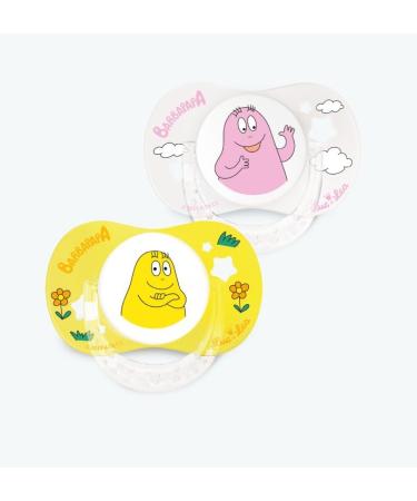 Luc & L a Barbapapa pacifier extra fine 6-18 months limited edition 2 pieces