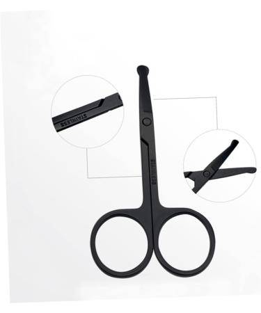 Balacoo Stainless Steel Nose Hair Clippers & Eyebrow Trimmer for Men - 1pc Vibrissa Scissors - Buy Online on GoSupps.com