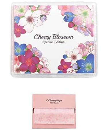 Cherry Blossom Face Oil Blotting Paper Sheets | Makeup Mirror | Oil Absorbing Sheets - International Shipping - Buy Online on GoSupps.com