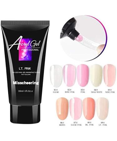 30/15ml Polish Acrygel for Nail Clear Gel Nail Crystal Gel Nail Polish Varnish for Nail Extension LED Hard TSLM2 - (Color: 50Pcs Stickers Style A) 50pcs Stickers / Style a - Buy Online on GoSupps.com