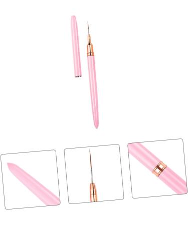 minkissy Pedicure Tools Nail Art Drawing Pen Pinceles Para Acrilico U as Para U as Acrilicas Manicure Tools Professional Nail Liner Brush Nail Liner Pen Nail Tech Must Haves Paint Pen 17.9x1cm Pink 2 - Buy Online on GoSupps.com