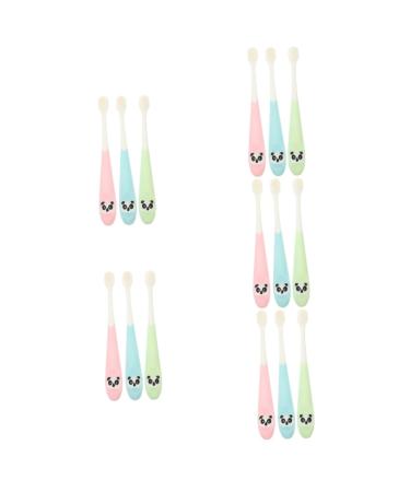 Gleavi accessories 15 STK travel toothbrush for children toothbrush children children tooth cleaning brush disposable with toothpaste disposable toothbrush Extra mini toothbrush ABS pet tool travel