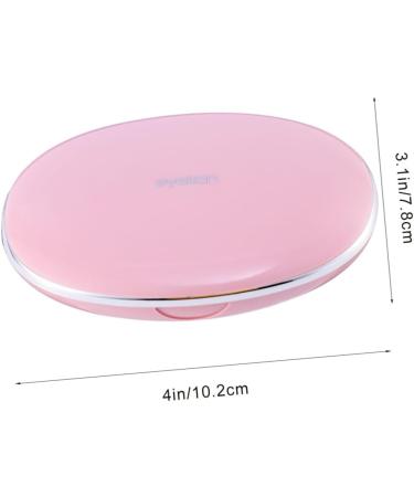 JECOMPRIS Decorative Lens Container & Holder - Invisible Cobblestone Cleaning Box for Contact Lenses | Rosa 10.2x7.8cm - Buy Online on GoSupps.com
