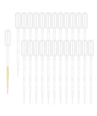 moveland 120PCS 1ML Premium Disposable Plastic Transfer Pipettes Clear Graduated Eye Dropper for Essential Oils Home Use Science Class Lab Experiments DIY Art
