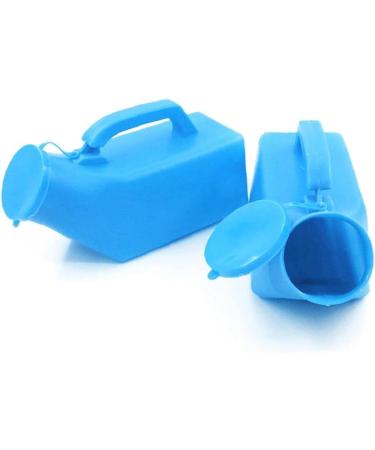 Urine Bottle Male Portable Urinal Pee Bottles Home Urinal Potty Thick Firm Urine Bottle with Lid for Men 1l Blue - Buy Online on GoSupps.com