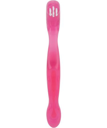Shop Ergonomic Double-Sided Denture Brush for Home & Travel Safe & Stylish (Pink) - International Shipping Available - Buy Online on GoSupps.com