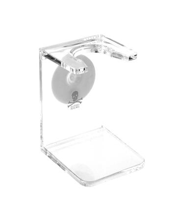 The Bluebeards Revenge Transparent Shaving Brush Drip Stand for Traditional Shaving Brushes Single