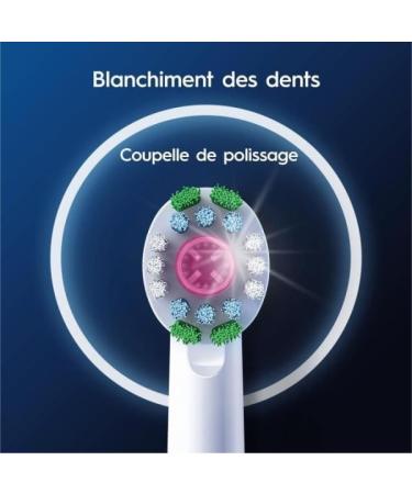 Oral-B Pro 3D White Electric Toothbrush Heads - 8 Pack | X-Shaped Bristles & Polishing Cup for Whitening & Stain Removal - Buy Online on GoSupps.com