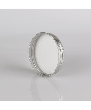 Buy Zeoabsy 10-Pack 60ml Aluminum Tins - Silver Screw Cap Containers for Cosmetics Candles & Ointments | Includes Spatulas & Etiquette - Buy Online on GoSupps.com