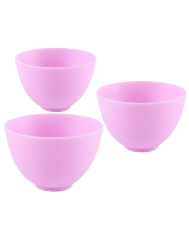 Healifty 3 piece of mask bowl face cream stirring bowls silicone cosmetics mixing bowl sauce starter shells gypsum shell cosmetic shell facial resin facial masks purple the face violet