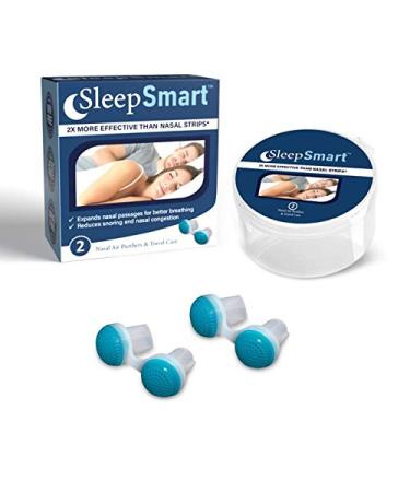 SleepSmart Sleep Snore Nasal Air Purifiers 2 Count (Blue)
