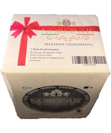 Norcinus selection of 5 Gourmet vegetarian ready meals made from raw materials of Italian gastronomic excellence without meat. - Buy Online on GoSupps.com