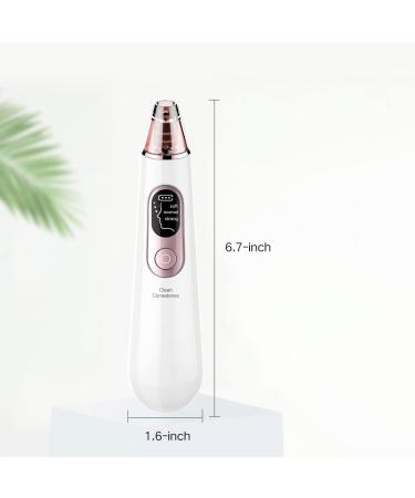 QINERSAW Blackhead Remover Pore Vacuum Electric Facial Pore Cleaner 3 Modes Blackhead Pimple Extractor Kit with 4 Suction Heads & Ergonomics Handle for Facial Skin - Buy Online on GoSupps.com