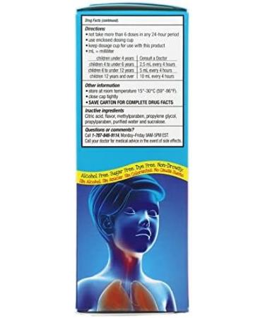 Giltuss Children's Cough & Cold Syrup - Alcohol-Free Sugar-Free Relief for Chest Congestion & Flu Symptoms Raspberry Flavor 4 Fl Oz - Buy Online on GoSupps.com