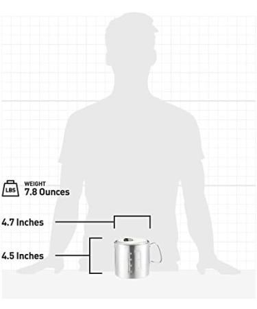 Solo Stove Solo Pot 900 - Lightweight Stainless Steel Backpacking Pot | Fast Water Boiling | Volume Markings & Pour Spout - Buy Online on GoSupps.com
