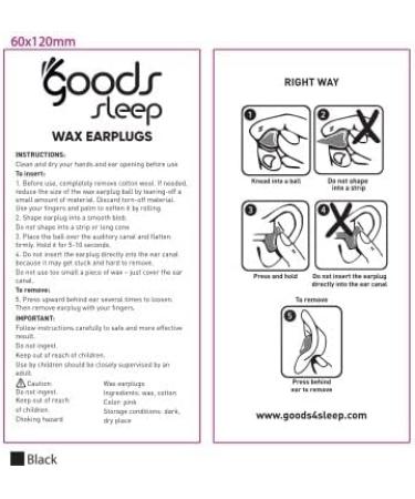 GoodsSleep Soft Wax Earplugs & Travel Case 18 pcs - Noise Cancelling 32 dB - Buy Online on GoSupps.com