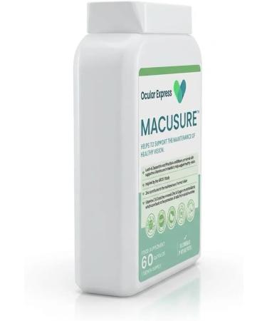 Ocular Express Macusure Vision Support Supplement 60 Capsules Lutein and Zeaxanthin with Bilberry and Pine Bark 1 Month Supply - Buy Online on GoSupps.com