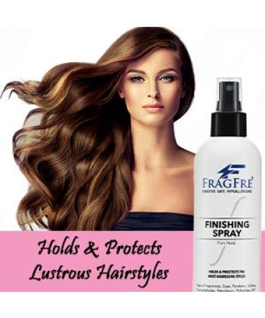 FRAGFRE Hair Finishing Spray Firm Hold 8 oz - Fragrance-Free Hypoallergenic Hair Spray for Sensitive Skin - Vegan, Parabens and Gluten-Free - Long-Lasting Style Protection - Buy Online on GoSupps.com