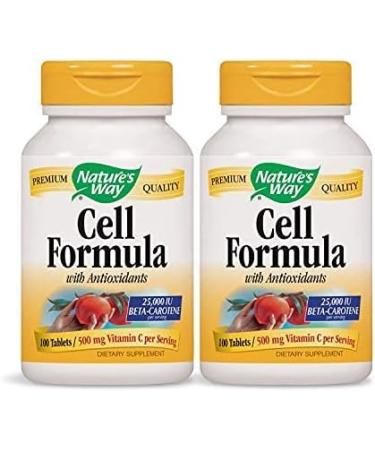 Nature's Way Antioxidant Formula 25,000 IU Beta-Carotene 100 Tablets - 2 Pack - Buy Online on GoSupps.com
