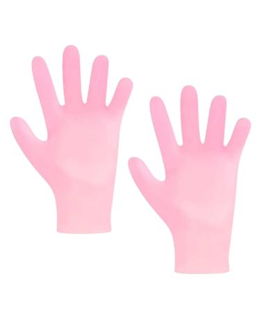 NTRUXZP 2 pieces of silicone moisture gloves pink gel-spa gloves Moisturizing Gloves for Repairing Dry Cracked Handpflege silicone gloves for drying the hands of women