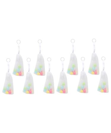 FRCOLOR 10 Pcs Exfoliating Pouch Bags for Shower Red Rose Claw All Bags Drawstring Bags for Women Sheikkers for Bows Full Bags Clenser Clean 8X24cmx2pcs As Shownx2pcs