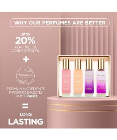 BELLAAVITA Women's Perfume Gift Set 4 x 0.68 fl oz Senorita Date Glam Rose - Buy Online on GoSupps.com