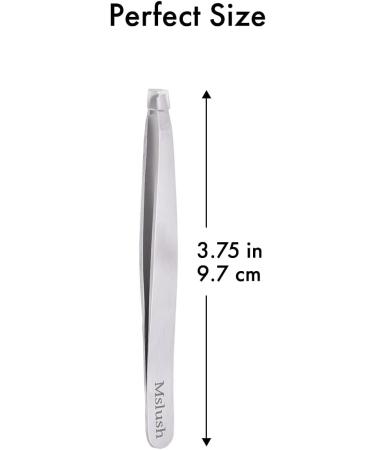 Stainless Steel Slanted Tweezer for Ingrown Hair Removal - Professional Eyebrow, Chin, and Facial Hair Remover - Ergonomic Design for Precision Plucking - Buy Online on GoSupps.com