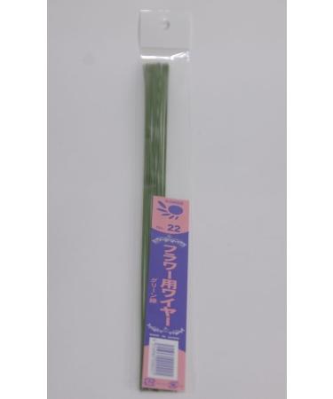 Imported Paper Covered Wires 14 Nile Green 22 Gauge pkg 25"