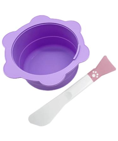 Fomiyes 1 set of melting wax bowl masking shell silicone shell salon mask shell wax melting interior pot of non-stick wax melting pot bowl set pebbles Miss simple