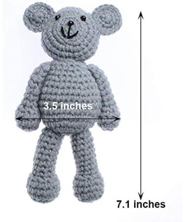 ECYC Newborn Baby Bear Hat Beanie with Bear Dolls - Grey | Photography Accessories - Buy Online on GoSupps.com