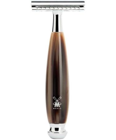 M HLE Vivo Shaving Set - Black Fibre Safety Razor with Bowl - Luxury Precious Resin Horn Brown - International Shipping Available - Buy Online on GoSupps.com