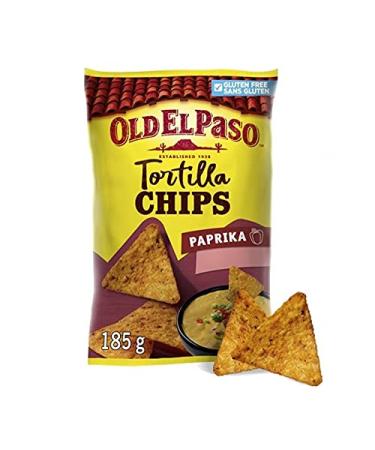 Old El Paso Tortilla Chips Paprika 185g (set of 4)