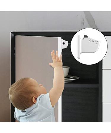 Retoo Magnetic Cabinet Lock - 4 Piece Child Safety Lock for Cupboards & Drawers - Invisible & Easy to Install - White Cream Finish - Buy Online on GoSupps.com