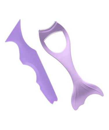 Balacoo 2pcs Silicone Mold Silicone Eyeliner Tool Make up Aids Baffle Miss Thermostat Spoon