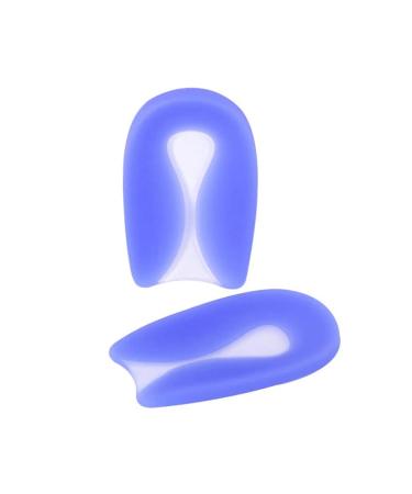 Heel Inserts Silicone Shock Absorption Thick Extra Soft Heel Protectors Adult Breathable Stand for Heel Spurs and Pain Relief(Small)
