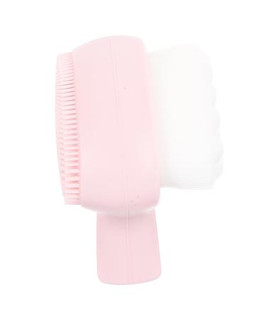 FRCOLOR Double-sided Silicone Facial Cleansing Brush Cleaning Brush Facial Brush Facial Scrubber Facial Tools Face Facial Wash Brush Manual Beauty Tools Man-made Fiber Plastic