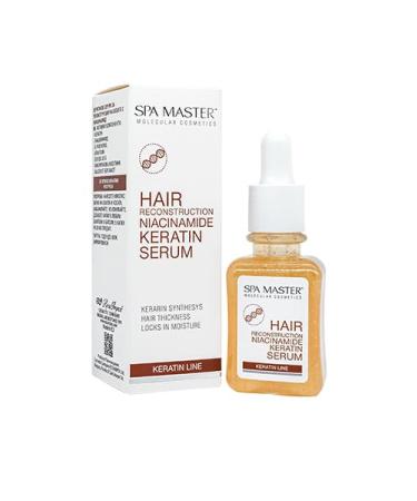 S rum la k ratine pour la reconstruction des cheveux avec niacinamide "Spa Master - Keratin Line" 45 ml