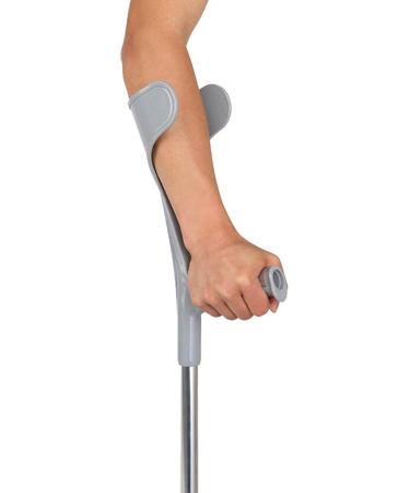Forearm Crutch Elbow Crutches Ultralight Aluminum Assistant Height Adjustable Cm with Comfortable Grip Silver2Pcs Innovate - Buy Online on GoSupps.com