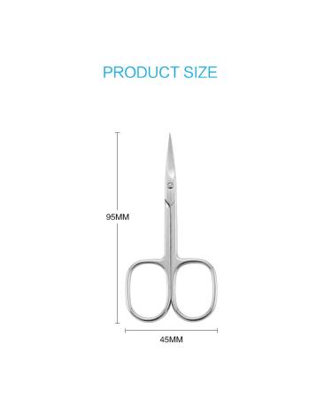 Jarvistar Professional Nail Scissors - Sharp Curved Stainless Steel Manicure & Pedicure Shears with Case | 95mm Bent Skin & Nail Clippers - Buy Online on GoSupps.com