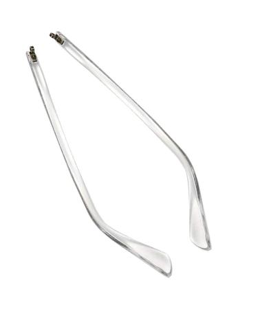 1 pair transparent plastic lenses temple arm eyeglasses replacement temple