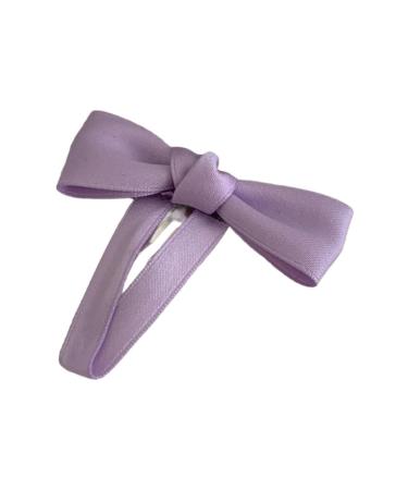 hgnxa Delicate Elegant Style Side Clip Hair Clip Sweet Girls y Style 3D knot Balletcore Purple