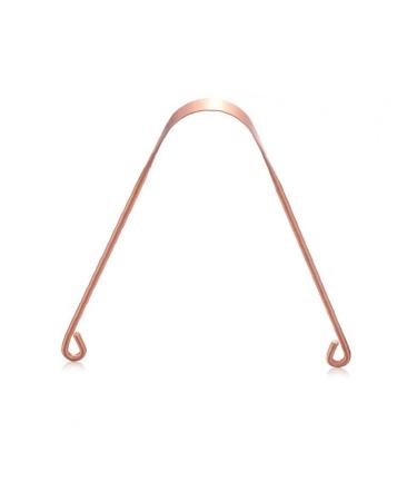 TOSSPER Copper Tongue Cleaner Scraper Non-Gagging Design Metal Tongue Cleaner Unisex Tongue Toothbrush Dental Oral Care Tool