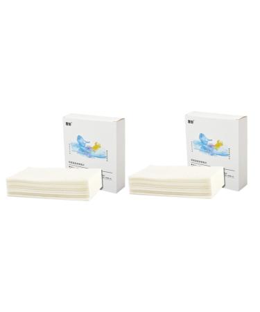 INOOMP 2 Boxes Absorbing Film Washing Machine Color Catcher Dyeing Proof Cloth Laundry Dye Stain Remover Color Absorption Paper White Clothes Non-woven Fabric Supplies