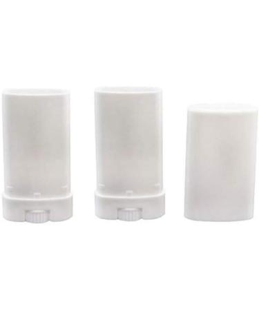 10pcs 15ml White Deodorant & Lip Balm Containers | Empty Oval Plastic Tubes - International Shipping Available - Buy Online on GoSupps.com