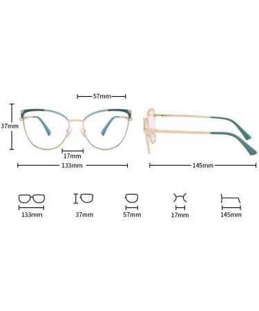 Buy Presbyopic Reading Glasses - Metal Blue Light Blocking Readers for Eye Strain Relief - 2.50 C2 - Buy Online on GoSupps.com