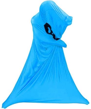 BOSSGE Sensory Body Sock For Kids Stretchy Breathable Sensory Training Sack Deeply Stimulating Sensory Socks For Adults And Children With Autism And Sensory Process Disorders (Color : Sky blue Size M/Medium-69*119cm Sky Blue